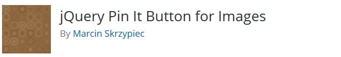 JQuery pin it button 