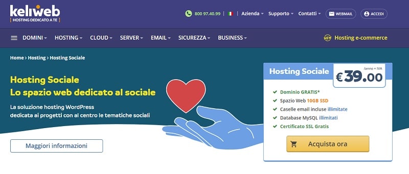 Hosting Sociale Keliweb
