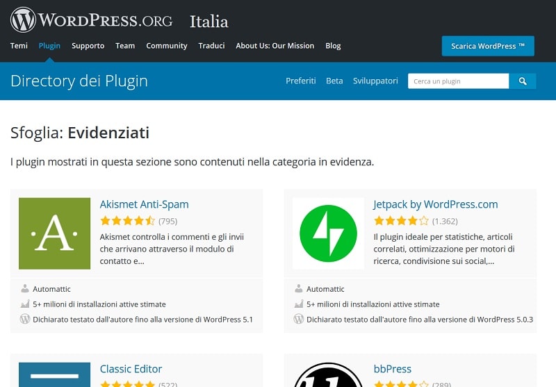 Guida WordPress: i plugin
