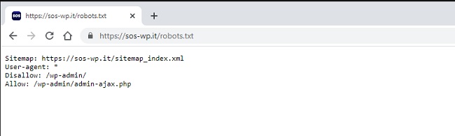 Robots.txt con istruzioni