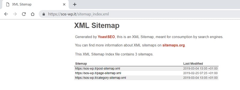 sitemap index