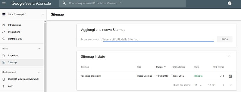 sitemap Search Console