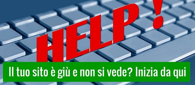 sito giu non si vede cosa fare
